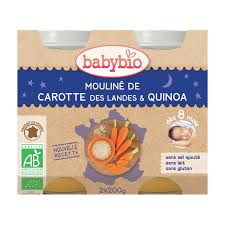 BabyBio Mouliné de Carottes Quinoa 8 Mois 230g
