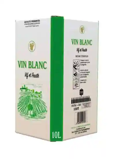 Vue Vignes Blanc BIB 10 L