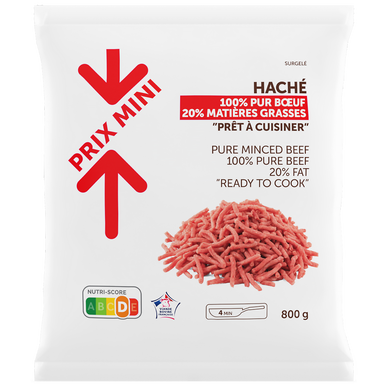 Mini-priced pure beef minced meat