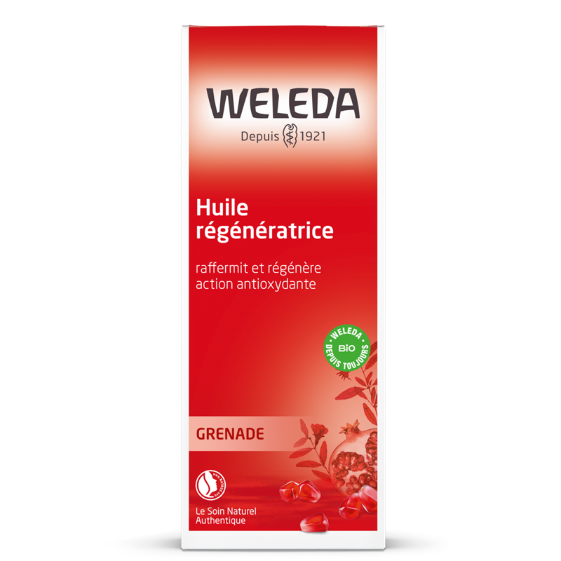 Huile régénératrice à la grenade bio 100 ml - Weleda