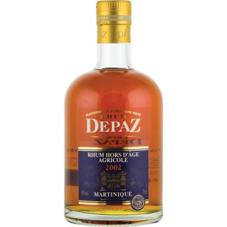 Depaz  rhum agricole mill. 2002 45%, 70cl, martinique