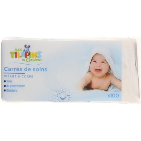 Les Tilapins Carré De Soin Bébé x 100  