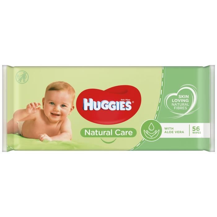 Huggies Lingettes Natural Care x 56  