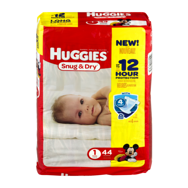 Huggies Layers Snug Dry Jumbo 2-5 Kg x 44
