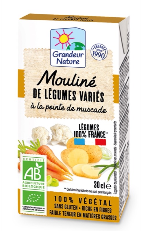 Mouliné of mixed vegetables 30cl - Grandeur Nature