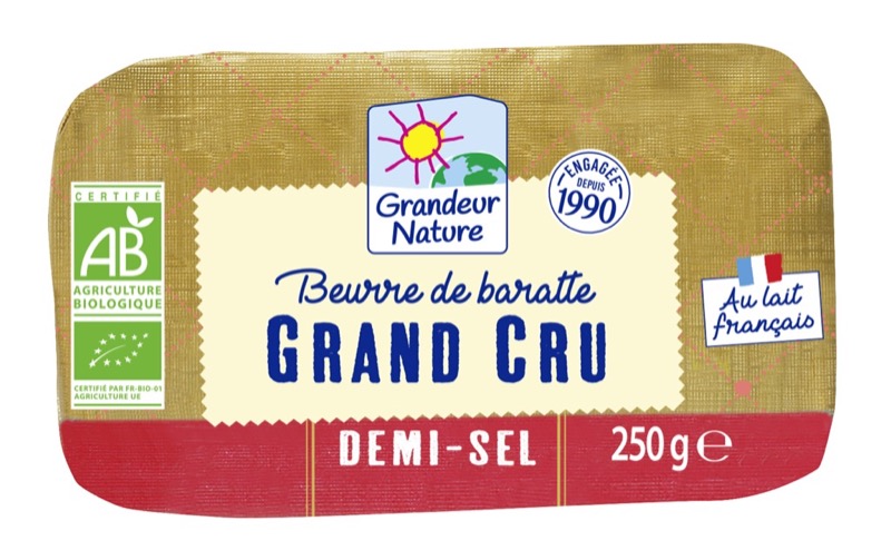 Grand cru butter 1/2 salt 250 g - Grandeur Nature