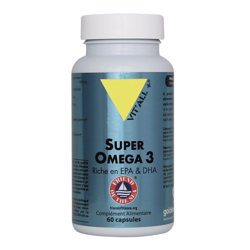 Super Oméga 3 60 unités - maintien des fonctions cardiaques - Vitall+