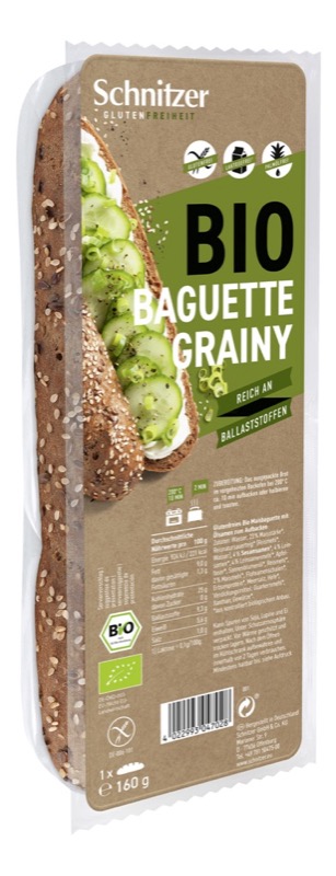 Baguette grainy 160g