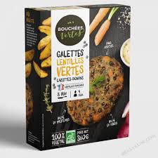 Organic green Lentil Pancakes Bouchées Vertes 12 Oz 