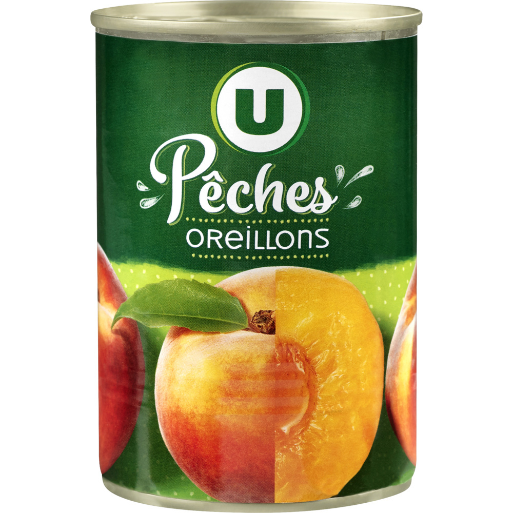 Oreillons de Pêches au sirop léger U