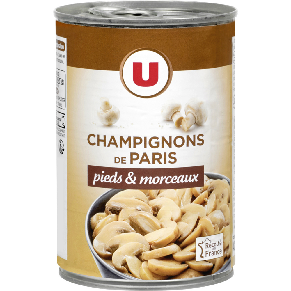 Champignons de Paris pieds et morceaux