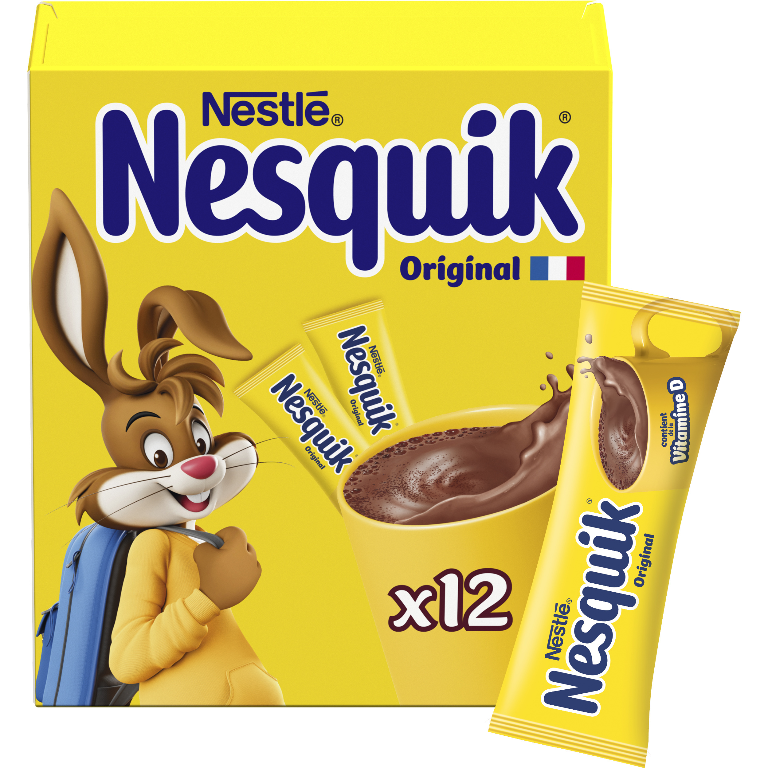 Nesquik Poudre cacaotée 12 sticks 