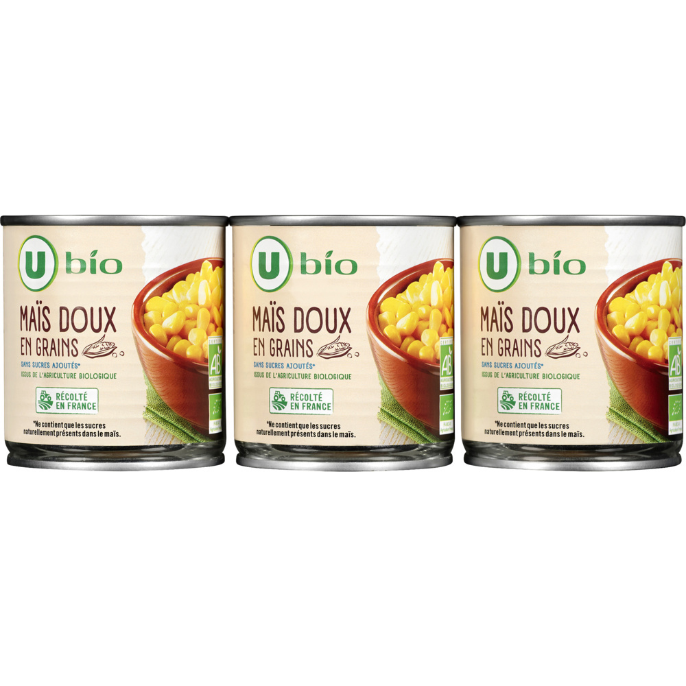 Maïs doux en grains bio U