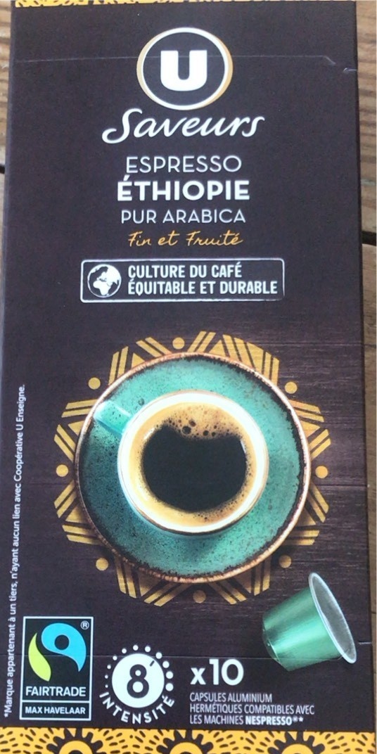 Espresso d'Éthiopie en pods U