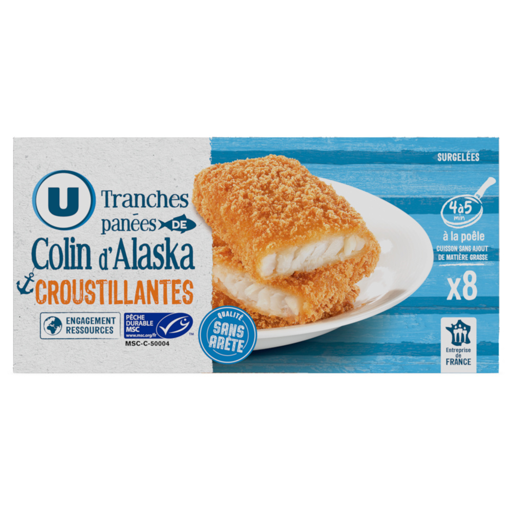 Breaded Alaskan pollack in slices U