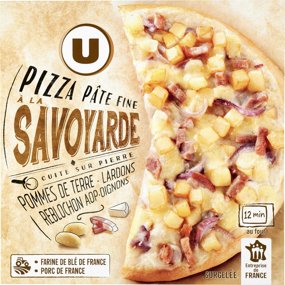 Savoyard pizza with fine pasta U