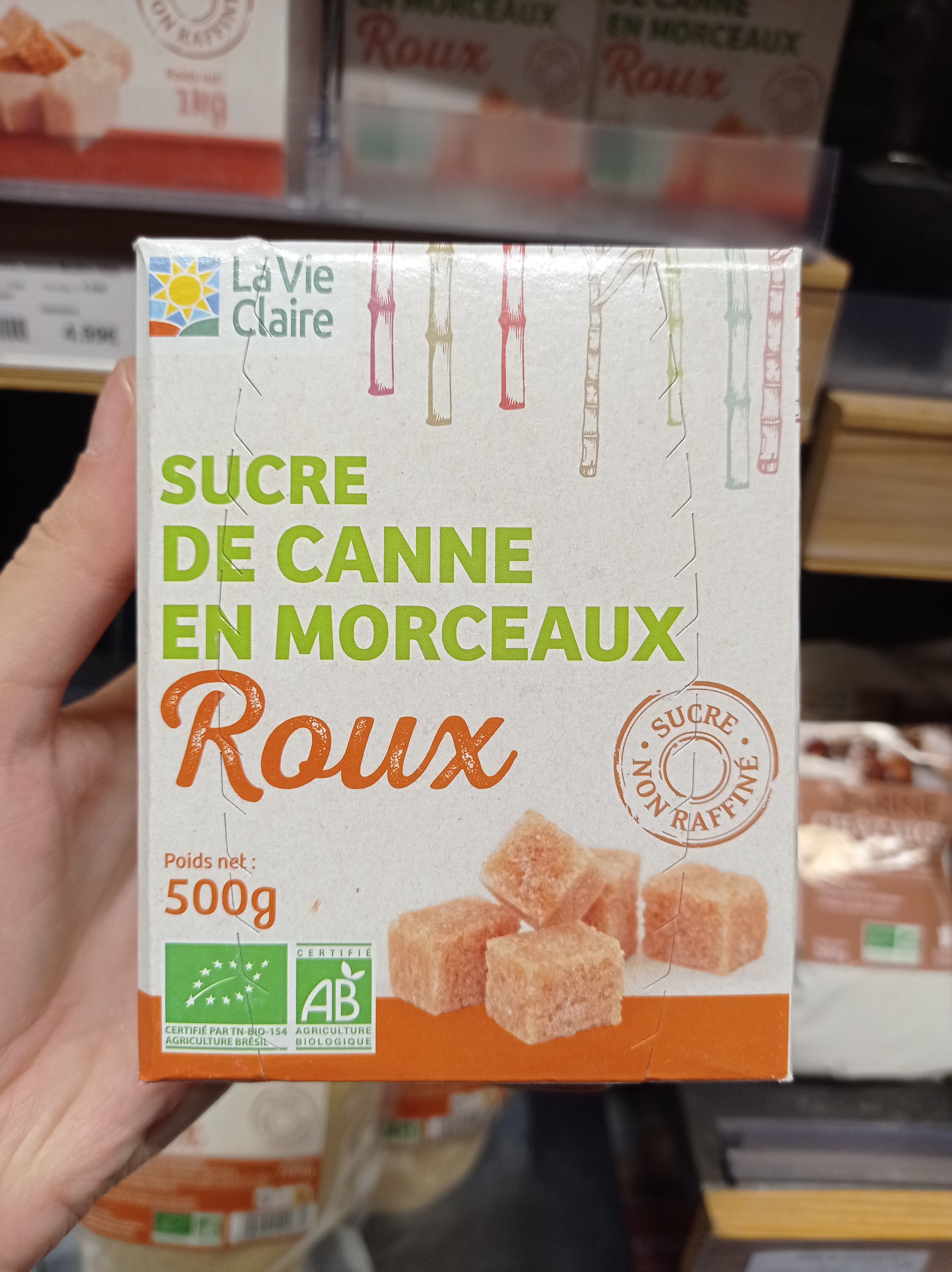Brown cane sugar 500g - La Vie Claire
