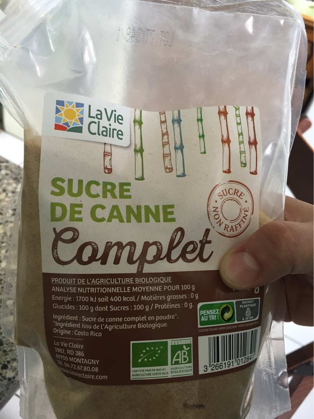 Whole cane sugar 750g - La Vie Claire