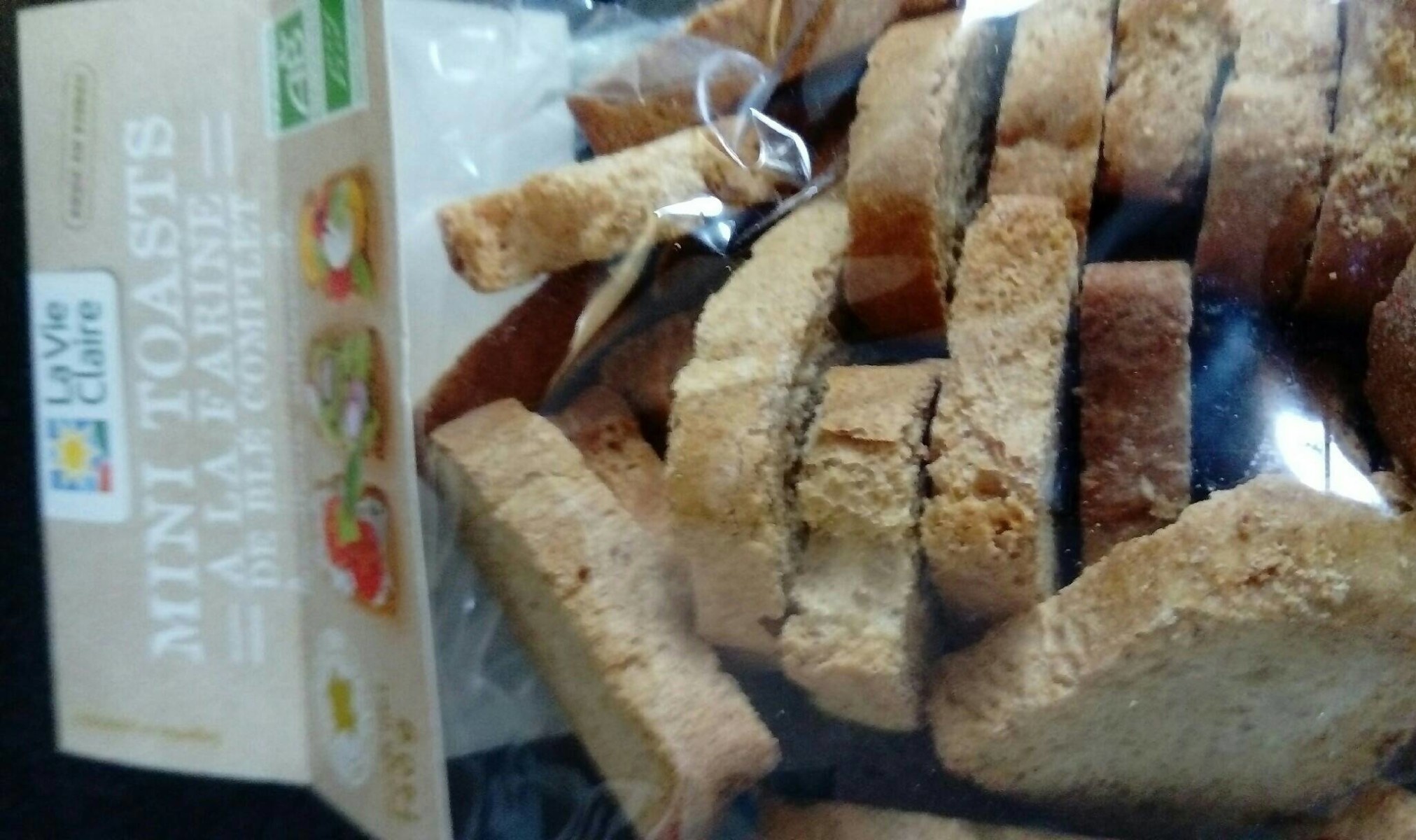 Mini wholemeal flour toast