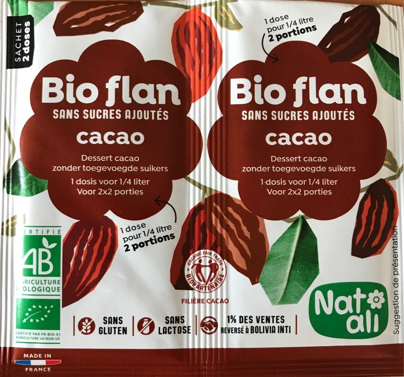 BIOFLAN CHOCOLATE 2 DOSES