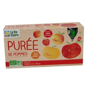 Puree De Pomme Gourde X 12 //ppbio//