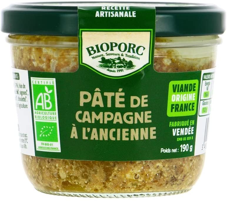 Bioporc Pâté De Campagne 190 g