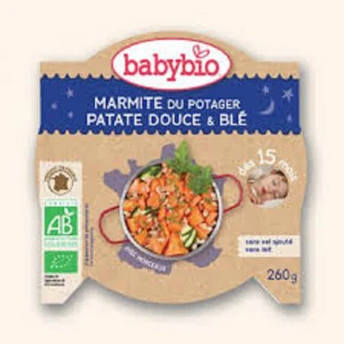 BABYBIO ASS SWEET POTATOES BLE - FROM 15 MONTHS