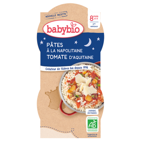 BABYBIO BOL NUIT PATE NAPOLIT 2X200G - DES 8 MOIS