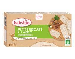 BABYBIO SMALL HAZELNUT BISCUITS - FROM 12 MONTHS