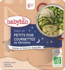 BABYBIO NIGHT POUCH PEAS ZUCCHINI - FROM 6 MONTHS
