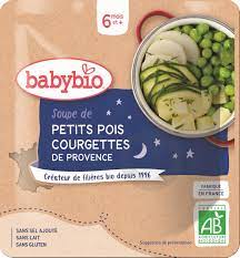 BABYBIO NIGHT POUCH PEAS ZUCCHINI - FROM 6 MONTHS