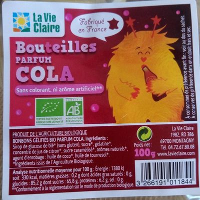 COLA BOTTLES 100G