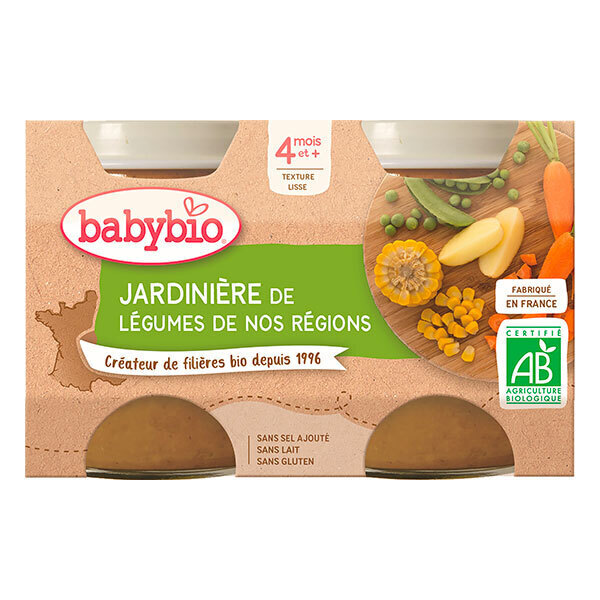 Babybio Planter Pot Vegetables - From 4 Months 
