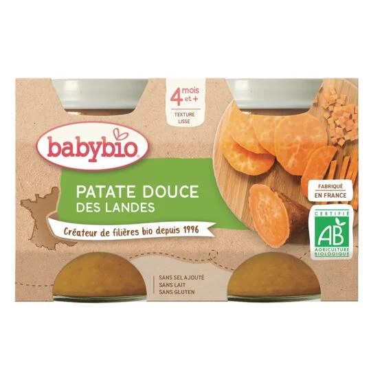 Babybio Sweet Potato Pot - From 4 Months