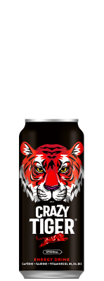 Crazy tiger 12x33cl, energy drink 