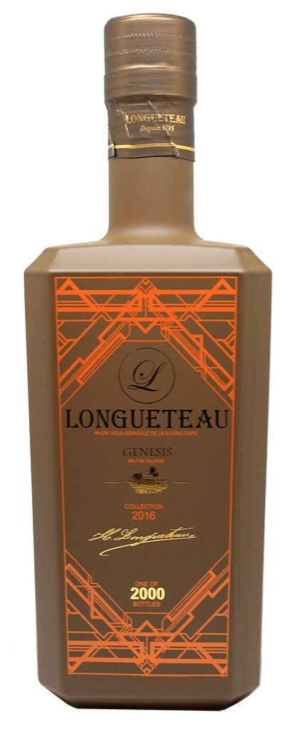 Longueteau rhum agricole vieux, genesis, brut de fut 72%, guadeloupe - 70cl
