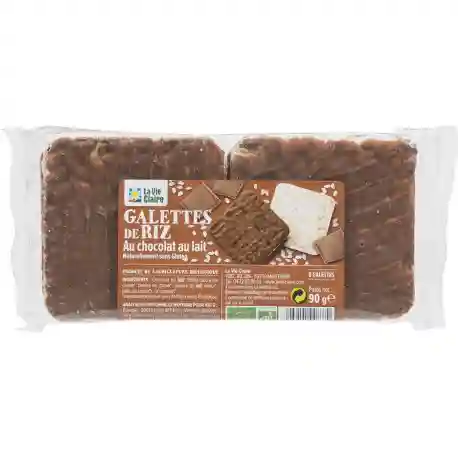 Milk chocolate rice cakes 100g - La Vie Claire
