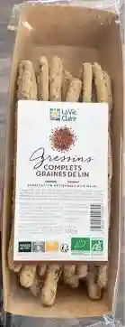 Flaxseed Gressins 120g - La Vie Claire