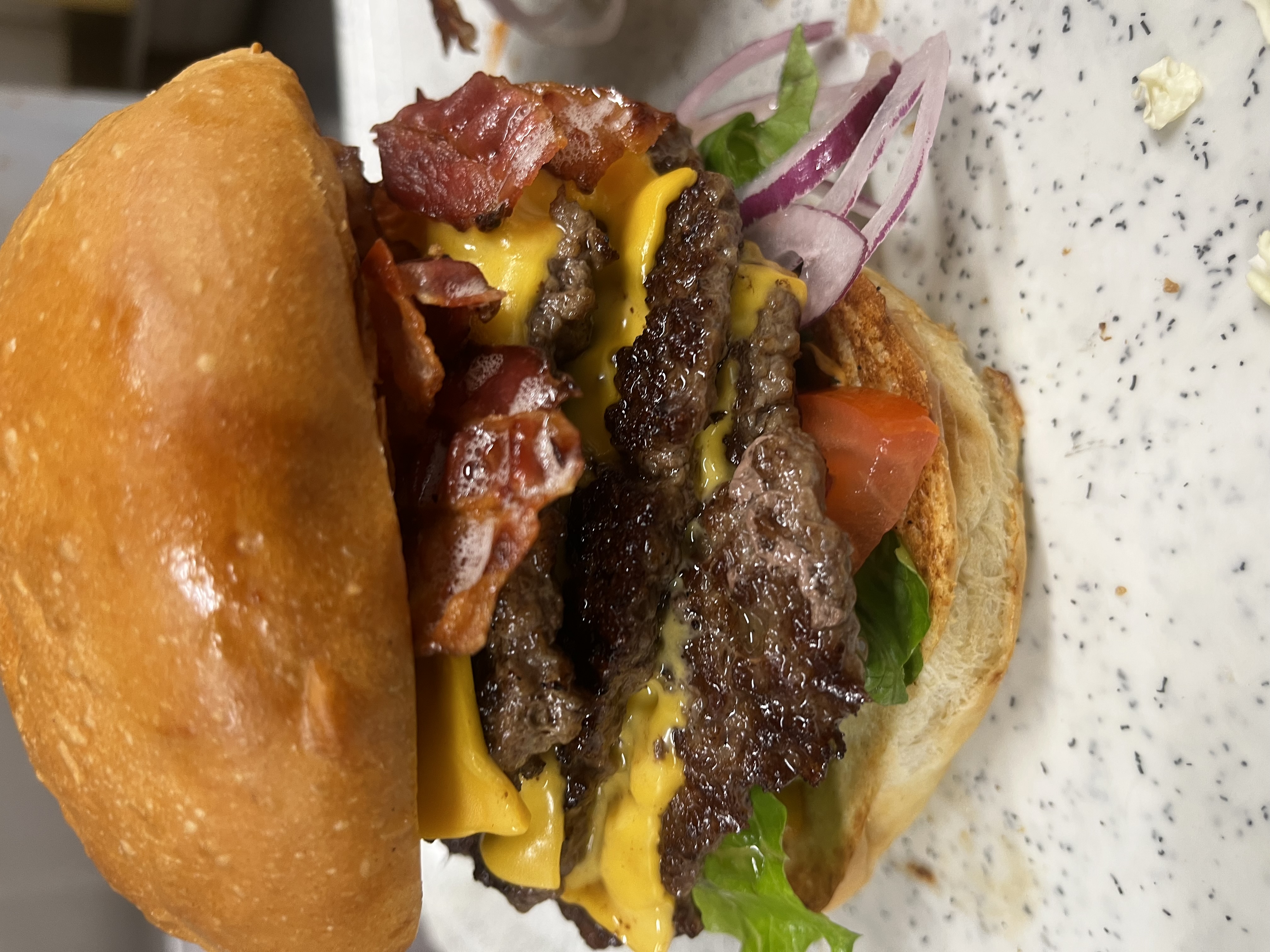 Menu Le 360: Triple Bacon Cheese Burger
