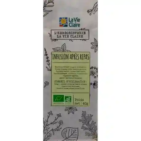 After-meal infusion 40g bag - verbena/ spearmint/basil/estrageon - La Vie Claire