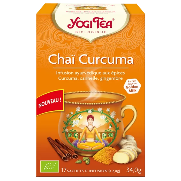 Infusion chaÏ curcuma 17 tea bags - Yogi tea