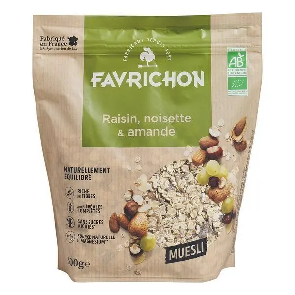 Muesli Raisin Noisette Sans gluten