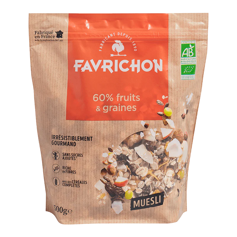 MUESLI TRADITION 60% FRUITS&SEEDS GLUTEN-FREE