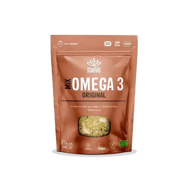 Mix oméga 3 original 200g - stabilise le cholestérol - Iswari