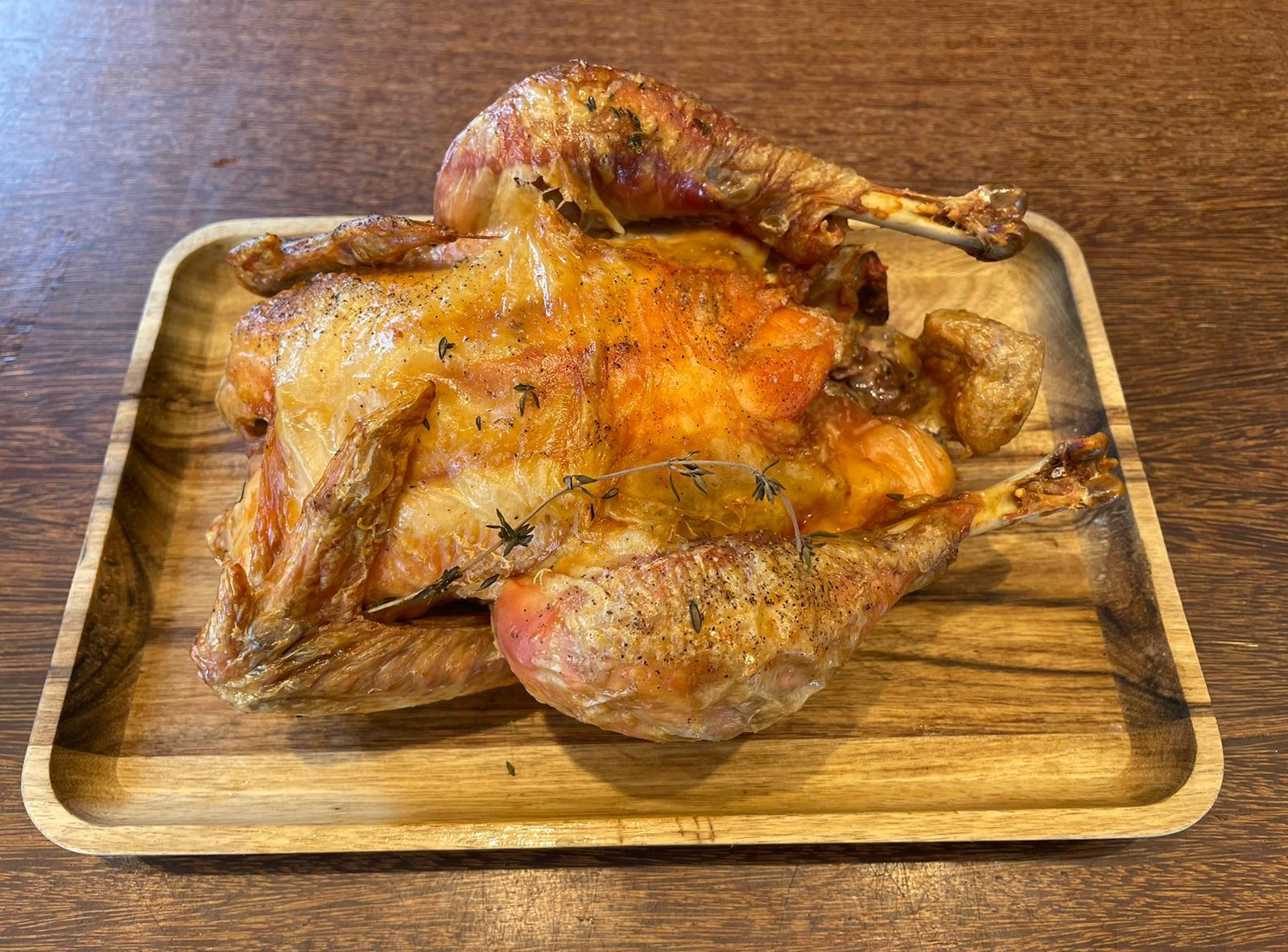 1/2 Roast Chicken in Crapaudine   