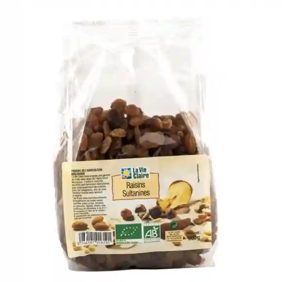 Raisins secs sultanines 500g - La Vie Claire