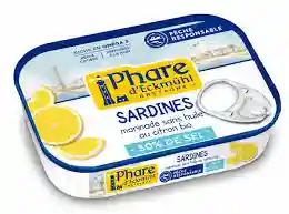 Sardines with oil-free lemon reduced in salt