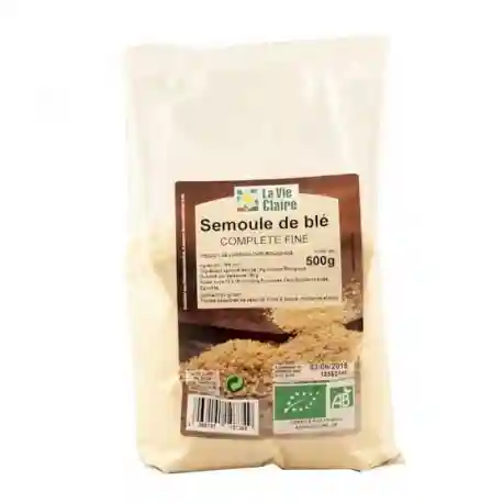 Fine wholemeal semolina 500g - La Vie Claire