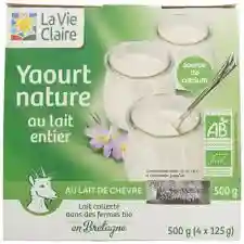 Natural goat yoghurt 4x125g - La Vie Claire