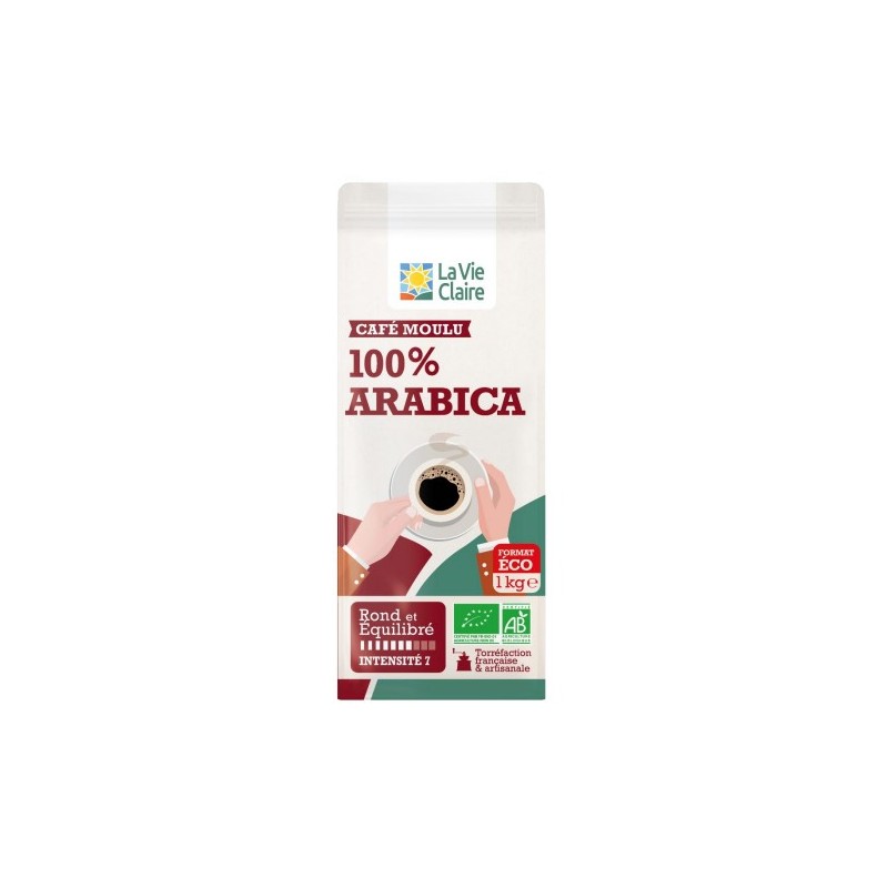 CAFE PUR ARABICA MOULU 1KG